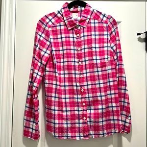 J Crew plaid button down shirt